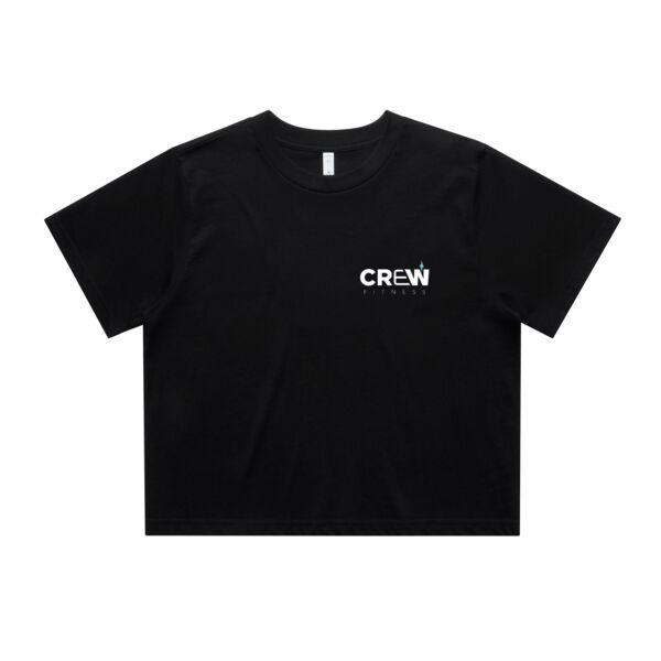 Crew Fitness  - WOMENS CLASSIC CROP TEE Thumbnail